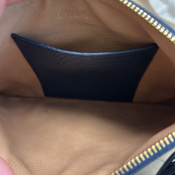 Navy Blue Clutch with Tassel - Picture 4 of 9